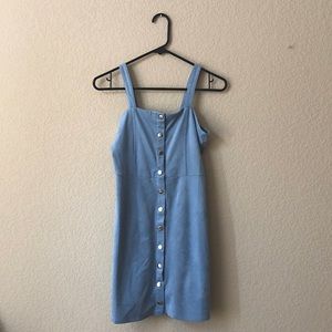 NWOT baby blue suede dress